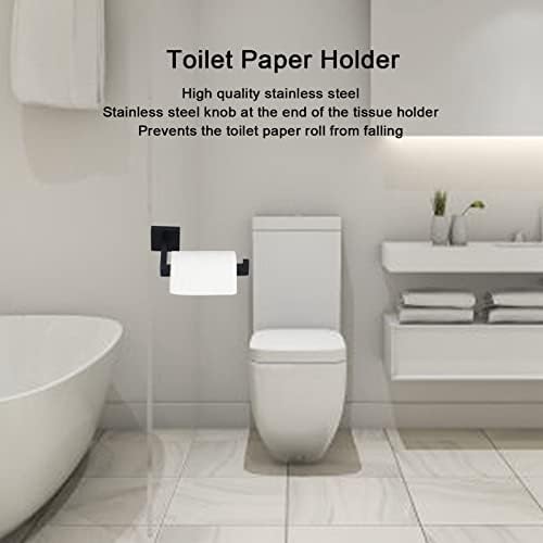 Държач за Тоалетна хартия Shanrya, Рафтове за Тоалетна хартия, Лесно за Инсталиране Стенен Държач за Хотела, за Баня, за Кухня