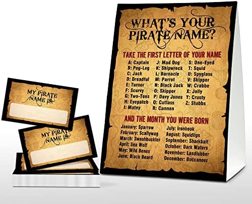 Играта Като име на твоя пират - Реколта пиратски игри за момчета на рождения си ден - Занятия в класната стая фамилна училище - 1