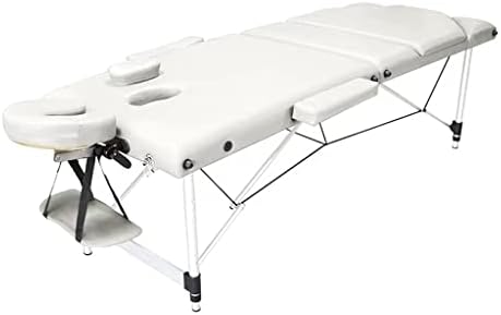 Преносим масажна маса ZYHHDP, Сгъваема Салонная легло с Удебелени и разширена рамка от алуминиева сплав, Регулируема облегалката за глава,