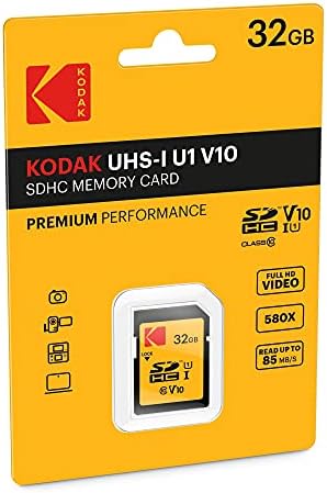 Комплект карта памет Kodak 32GB Class 10 UHS-I U1 SDHC SDHC устройство за четене на карти Всичко в едно (2 броя)