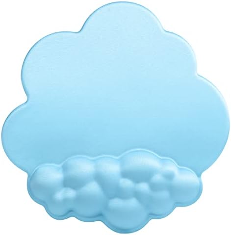 Подложка за мишка MANBASNAKE Cloud С подкрепата на китките, Кожена възглавница с ефект на паметта, Кожа Водоустойчив шкаф,