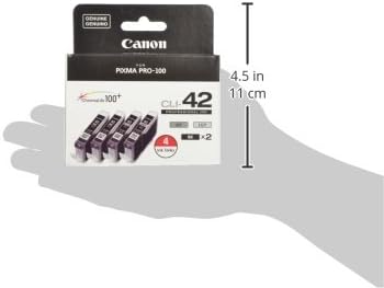 Canon CLI-42 ChromaLife Value Pack (2 снимки черен, 1 сив, 1 светло сиво) е Съвместим с PIXMA PRO-100