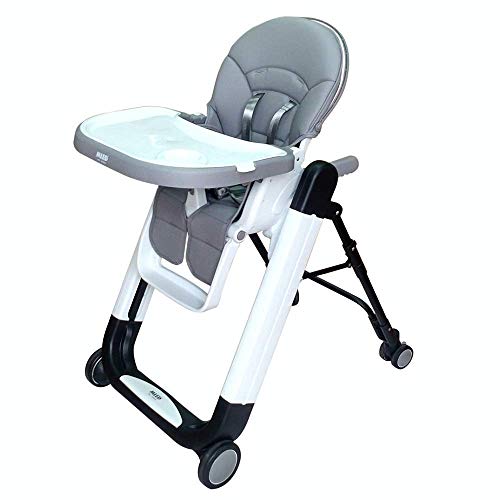 Бебетата и децата е по-млада възраст, Регулируем по височина на двойна Плоча Свалящ се С чиния Преносими детски стол на колела