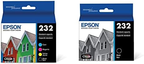 Черно-цветна Комбинираната касети с мастило на Epson T232 стандартен капацитет и Черно мастило касета T232 стандартен капацитет
