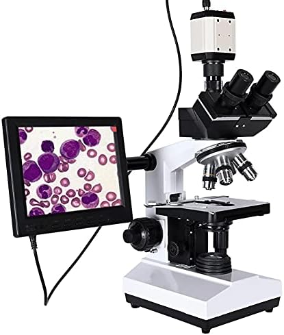 TJLSS Професионален Лаборатория за Биологичен HD тринокулярный Микроскоп с Увеличение 2500X + USB Електронна Цифрова CCD-Камера