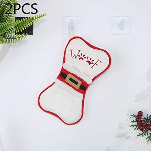 N/A Коледна вилица 2 БР CX20223 Многофункционална форма Костите Коледен Чорап Подарък Пакет Нож, Вилица Ръкав Коледно Дърво Окачване Украса