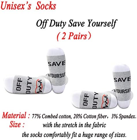 JXGZSO 2 Двойки Подарък чорапи за медицински сестри В свободното време на дежурството, Чорапи за медицински сестри в свободното време
