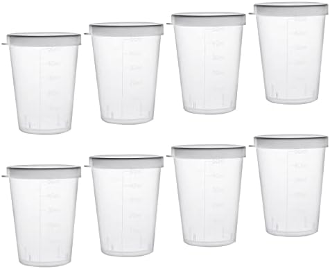 YOKIVE 30 Бр Пластмасова чаша за лабораторна употреба |Мерителна Чашка за течност, Отличен за лаборатория, кухня, ежедневна