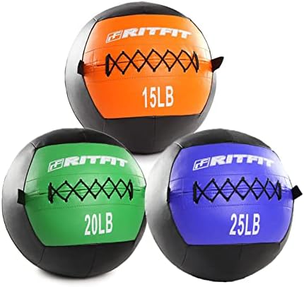 Медицински топката RitFit / утяжеляющий топка / Мек медицински топка / Стенен Медицински топка / Мека Стенен топка / Комплект