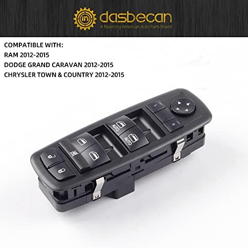 Преминете стеклоподъемника Dasbecan Електрически Ключ стеклоподъемника контакт 3 + 9 контакти Съвместим с 2012-2015 Dodge Grand