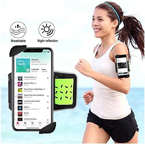 Кобур за BlackBerry Evolve (Кобур от BoxWave) - Гъвкава спортна превръзка, Регулируема превръзка за тренировки и тичане за BlackBerry