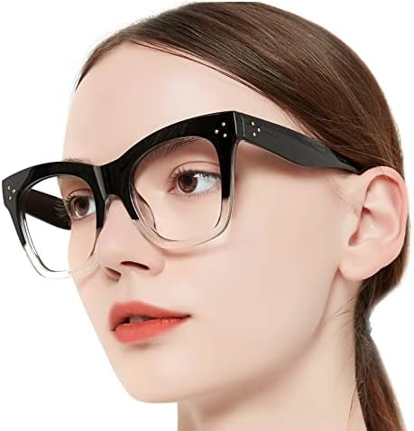 OCCI CHIARI Извънгабаритни Бифокални Очила за четене За Жени, Блокиране на Синя светлина, Стилни Ридеры 1.0 1.5 2.0 2.5 3.0 3.5