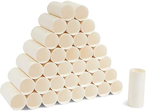 Бели картонени тръбички за diy, Ролка хартия, за да работи със собствените си ръце (1,6 x 3,9 инча, 36 опаковки)