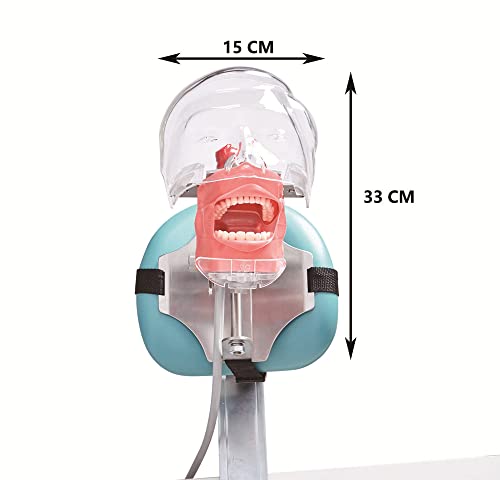 Стоматологичен Имитатор на Манекен Phantom Head -с Модел на зъбите Typodont, Регулируема на 360 Градуса, Затяга Стол за Стоматологични