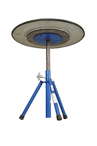 Въртяща се маса, Vestil TT-N-30-PED, Стомана, Диаметър 30 сантиметра, с височина от 21 до 32 инча, 2 Нива, Товароносимост 300