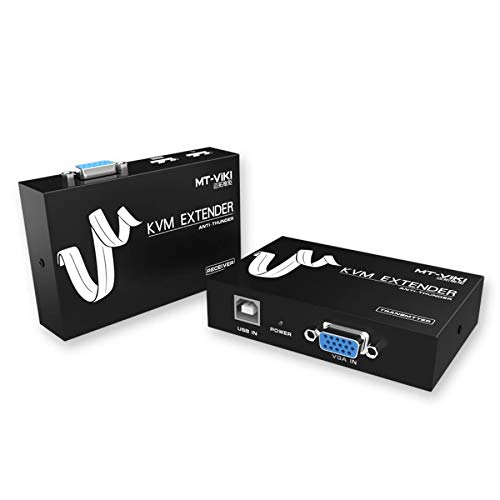 Удължителен кабел MT-Val KVM 100M Клавиатура, Видео, Мишка Ретранслатор VGA Адаптер USB удължителен кабел чрез мрежов кабел UTP RJ45