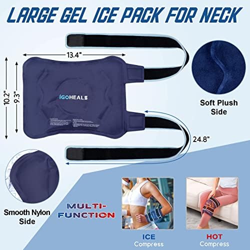 IGOHEALS Пакет с Лед на коляното, Пакет с лед на коляното, Пакет за многократна употреба за топла и студена терапия при