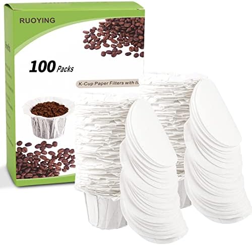 Хартиени филтри за кафе K купа с капак за Еднократна употреба за Keurig за Многократна употреба филтри K Cup, филтри за Еднократна употреба