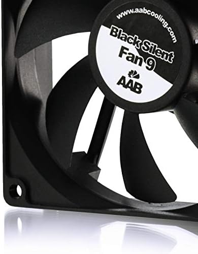 AABCOOLING Black Silent Fan 9 - Тих и ефективен 92-мм вентилатор с 4 Антивибрационными наслоявания, Корпусным вентилатор, охлаждащ