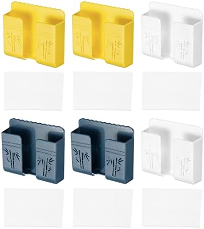 Държач на дистанционното управление PATIKIL, 6 Опаковки, Стенен Органайзер с Дължина 3,7 инча, Кутия за съхранение Без