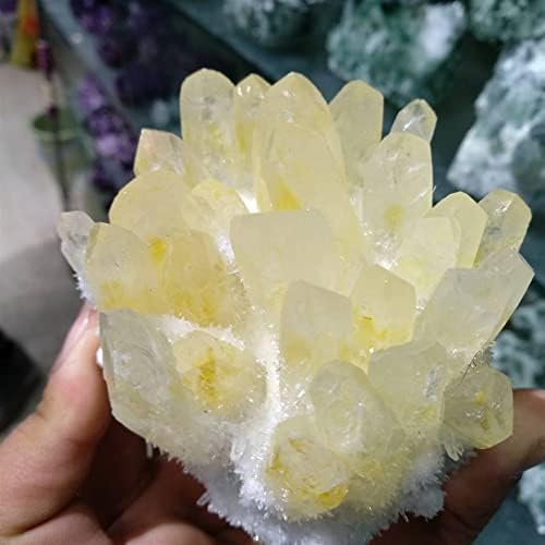 СЮКУЛИ 600 грама натурален Красив проба Кичури кристали Жълто тибетски кварц е Чудесен избор за декорация на дома