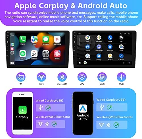 Автомобилна стерео система Android 11 за Ford Mondeo 2013-2017 с Apple Carplay Android Auto Multimedia Player 9-инчов Сензорен екран,