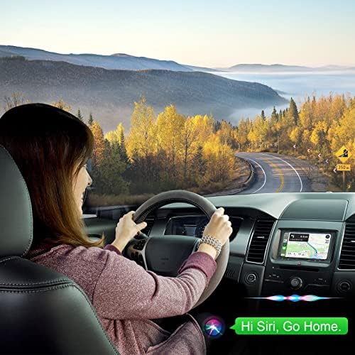 Автомобилна стерео система с двоен Din, Безжичен Carplay, Android Auto - 7-Инчов Сензорен екран, стерео с физически бутони, Bluetooth