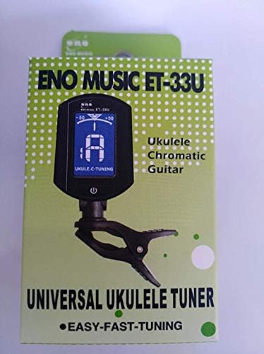 Точно тунер за Ukulele Eno ET 33U с клипсой на ukulele за концертни хавайски китари сопрано, 4-струнни малки китара с хроматичната