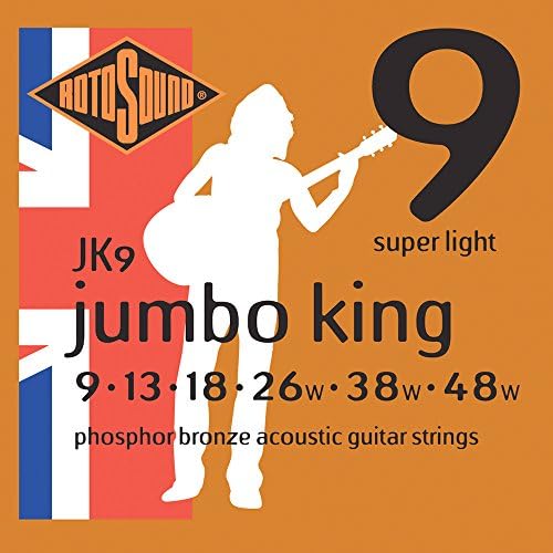 Струни за акустична китара Rotosound Jumbo King от Свръхлеки Фосфорна Бронз