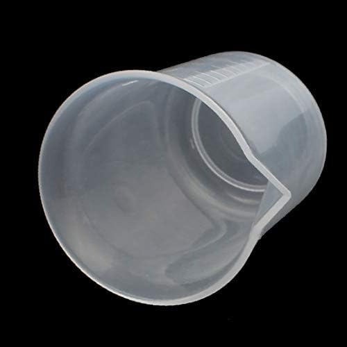X-DREE 2 елемента 100 мл Лабораторен Прозрачен Пластмасов Контейнер за течности Мерителна чаша (Bicchiere dosatore per misurino in plastica