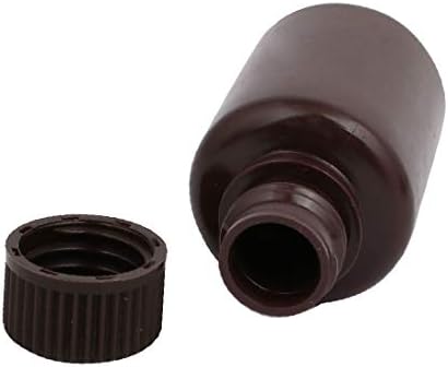 X-DREE 100 ml Пластмасова Бутилка за съхранение на течността с тесен провлак за Еднократна употреба Кафяв цвят 5 бр. (Contenitore