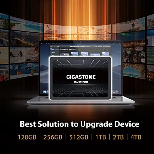 Gigastone Game Pro 2-Pack твърд диск капацитет 2 TB SATA III 6 Gb /с. Вътрешен твърд диск 3D NAND 2,5, скорост на четене до 540 Mbit/s.