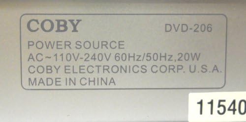 Ультракомпактный DVD-плейър Coby DVD-206