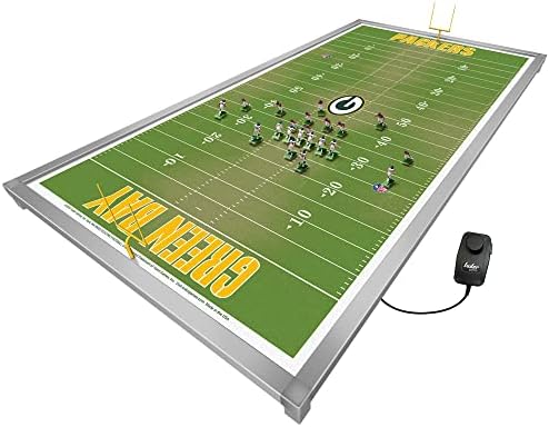 Комплект за електрически футбол Tudor Games Green Bay Packers NFL Ultimate - Алуминиева Рама, на Полето 48 x 24 инча