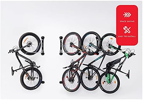 Наем стелажи Steadyrack - Fat Rack - Монтиране на решение за съхранение на велосипедни стойки за вашия дом, гараж или велопарковки - 2 опаковки