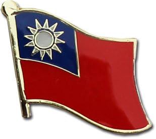 Флаг Тайван - Национална Жени На ревера