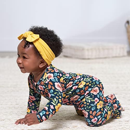 Пижами за деца Gerber Baby Girls' Buttery-Мека, Плътно Прилепнали към Крака Пижама от вискоза с добавянето на евкалипт