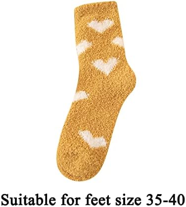 Дамски чорапи от коралов Руно С Принтом във формата на Сърце, Цветни Леки Памучни Спортни Чорапи Twin Six Socks