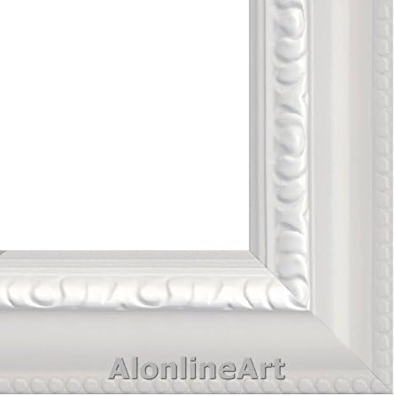 Alonline Art - Ден на Боговете Поле Гоген | Картина в бяла рамка, Напечатанная отпечатъци от памук, Най-до Пенопластовой дъска | Готови