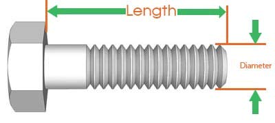 Крепежни елементи Newport Болтове с шестоъгълни глави, Гладко покритие 5 клас, 1 -14 x 8 (Брой: 10 бр.) С частична резба, БЕЗ конец (Размер threads: 1 ) x Дължина: 8)