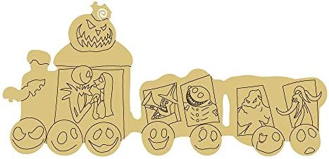 Дизайн на влаковете на Хелоуин по Подобие на Деколте Незаконченная Дървена рамка, която да Закачалка Декор за Хелоуин Празнична