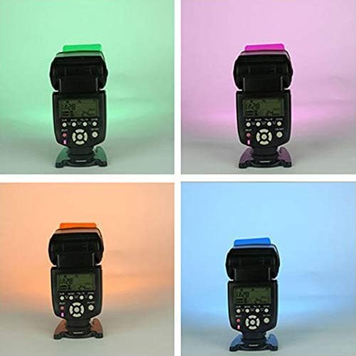 Универсална светкавица Speedlite Цветни Гел филтри 40 БР 20 Цвята, Съвместими с Фотографски Гелевыми Филтри Speedlight за фотоапарати Аксесоари