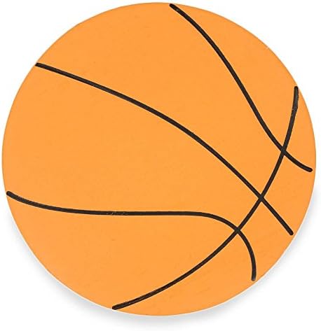 Боядисани Готов Дървен Баскетболен Деколте във формата на Баскетбол САМ Занаятите 5 Инча