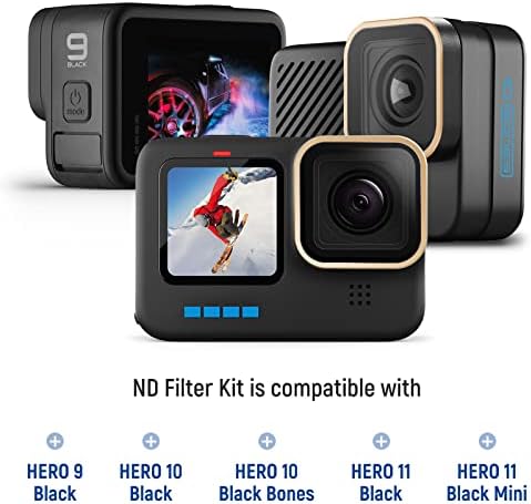Набор от филтри NEEWER НИ е Съвместим с GoPro Hero 11 Hero 10 Black Hero 9, 6 опаковки (CPL/ND8/ND16/ND32/ND64/ND1000) Аксесоар за екшън камери Hero 9 10 11 Филтър на обектива с поляризация неутрална плът