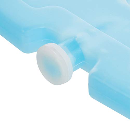 За многократна употреба квадратен пакет за лед Basics, с твърди страни, 4,75 Х 4,75 X 0,5, синьо, Опаковки от 4