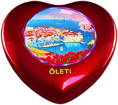 Oleti 3-В-1 (Влюбен + Романтичен + Умен) Безжична колонка с вградена система Alexa, цветен печат на изображения и прозрачен