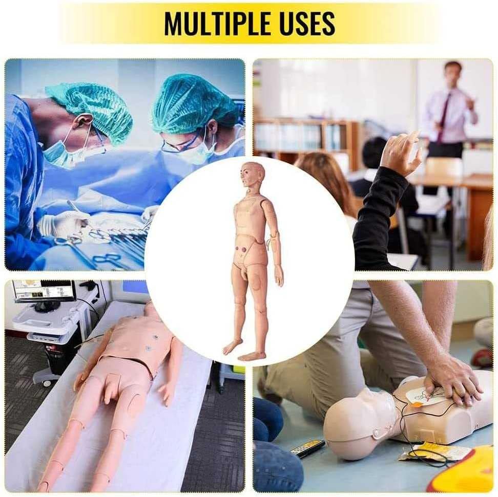 Анатомическая Модел на Човека NIHE Многофункционални Обучаващи манекени за медицински сестри, Мъжки и Женски Манекен за медицински Сестри Подвижна