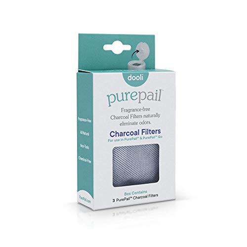 Филтри PurePail — Брой 3 — Абсорбира и естествено премахване на миризми — Не съдържат ароматизатори и химикали — Нетоксични