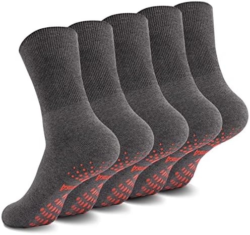 Aaronano Нескользящие Жените Чорапи Болнични Чорапи Нескользящие Чорапи за Йога за Мъжете И 5 на Двойки