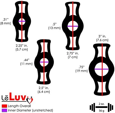 LeLuv Maxi и Калибровочный Черно Помпа за уголемяване на пениса за мъжете в комплект с 4 Размери Сужающих пръстени с Дължина 9